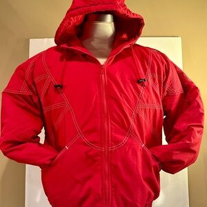 Supreme Vibrant Red Hooded Puffer Jacket